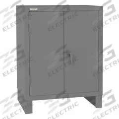 DURHAM MFG Storage Cabinet: 36 1/4 in x 24 1/4 in x 48 in, Swing Handle & Padlockeable, Legs, Gray (MPN 3504-95). Key specifications — attr62713: Recessed; attr62698: Gray; attr62736: Welded; attr87895: Legs; attr62693: Assembled; attr62737: Stationary; attr62694: Adjustable; attr62695: Powder Coated.