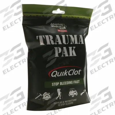 ADVENTURE MEDICAL Trauma Pak First Aid Kit: 16 Components, Plastic, Bag, No Medication Included - Trauma Pouches