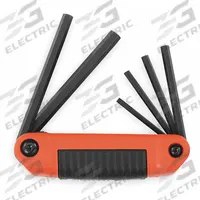 PROTO Hex Key Set: 1 - 5 Pieces, Folding, SAE, Std End, Short, 1 Pieces, Holder, Black Oxide, 6 Tips (MPN J4996CG). Key specifications — attr1205553: Not Tether Capable; attr1205554: PROTO; attr1205568: Black Oxide; attr1293176: 1 - 5 Pieces.