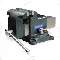 WESTWARD Combination Vise: Heavy Duty, Covered, 5 in Jaw Face Wd, 5 in Max Jaw Opening, Serrated (MPN 4YP27). Key specifications — attr663938: WESTWARD; attr669110: Steel; attr669112: Bolt-Down.