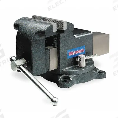 WESTWARD Combination Vise: Heavy Duty, Covered, 5 in Jaw Face Wd, 5 in Max Jaw Opening - Combination Bench & Pipe Vises