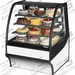 TRUE REFRIGERATION Refrigerated Merchandiser: 49 1/8 in x 36 1/4 in x 39 in, White, Curved Glass (MPN TDM-R-36-GE/GE-S-W). Key specifications — attr1277723: TRUE REFRIGERATION; attr1277683: R-290; attr1277691: No; attr1277694: White; attr1280716: Curved Glass; attr1280729: TDM.
