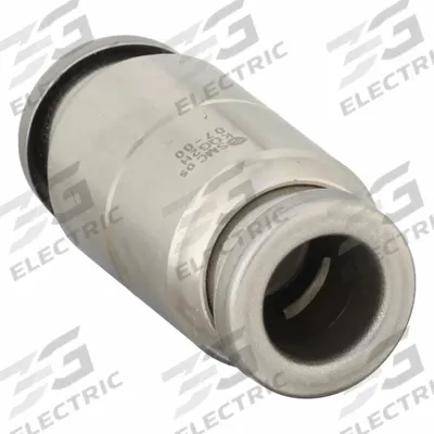SMC Push-Fit Union Fitting: 1/4 in OD x 1/4 in OD Size, Push-to-Connect x Push-to-Connect - Stainless Steel Tube Fittings