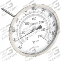 APPROVED VENDOR Dial Thermometer: 50°F to 550°F /10°C to 290°C, 6 in Stem Lg, 5 in Dial Dia (MPN 1NGC2). Key specifications — Accuracy: ±1 % @ 151 to 450 °F; Brand: APPROVED VENDOR.