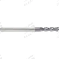 APPROVED VENDOR Square End Mill: Carbide, AlTiN Coated, 4 Flute, 1" Mill Dia, 1-1/2" LOC, 6" OAL (MPN 218-001104)
