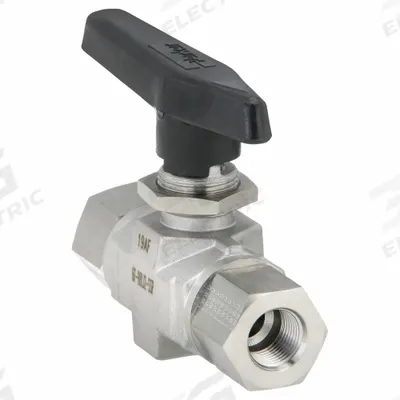 Parker Manual Two-Way Ball Valve: 3/8 in, 316 Stainless Steel, Straight, FNPT x FNPT - Straight-Body Stainless Steel Ball Valves