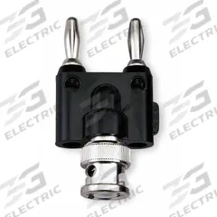 POMONA BNC Adapter: Double Banana Jack, Banana Jack Adapters, Not Panel Mounted, Stackable, BNC Male (MPN 1270). Key specifications — Brand: POMONA; Panel Mounted - NEW: Not Panel Mounted; Stackability: Stackable.