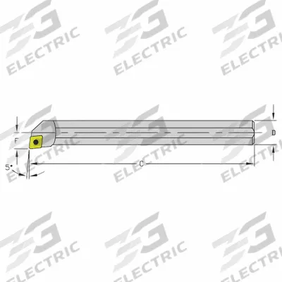 ULTRA-DEX USA Indexable Boring Bar: HM12Q SCLPL3 (MPN 940-000-089) - Indexable Boring Bars