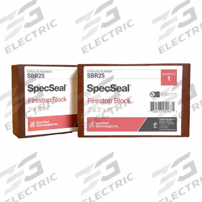 SPECSEAL Firestop Block: 8 in Overall Lg, 2 in Overall Wd - Firestop Plugs & Blocks