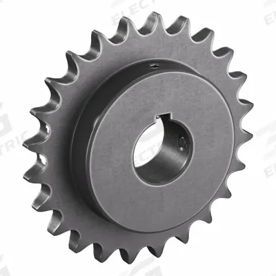 TSUBAKI Single Strand Sprocket: 60, For 3/4 in Chain Pitch, 1 1/2 in Bore Dia, 24 Teeth - Size 60 Fixed-Bore Roller Chain Sprockets