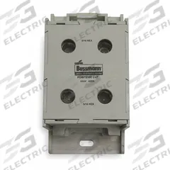 BUSSMANN Power Distribution Block: Finger-Safe, Lug, Lug, 6 AWG – 350 kcmil For Line Side Wire Sizes (MPN PDBFS500). Key specifications — Mounting Type: Surface; Brand: BUSSMANN; For Conductor Material: Aluminum.