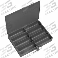 Compartment Drawer: 13 5/8 in x 9 7/8 in x 2 1/8 in, 2 1/8 in x 2 3/16 in x 6 3/8 in, 8 Compartments (MPN 213-95). Key specifications — Color: Gray; Compartment HxWxD: 6-3/8 in x 2-3/16 in; Number of Compartments: 8; Removable Dividers: No; Compatible Manufacturer Model Number: 308; Brand: DURHAM MFG.