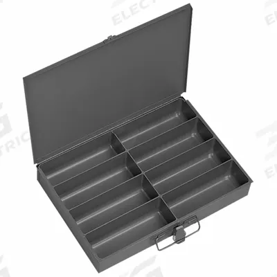 DURHAM MFG Compartment Drawer: 13 5/8 in x 9 7/8 in x 2 1/8 in, 2 1/8 in x 2 3/16 in x 6 3/8 in - Small Compartmented Boxes