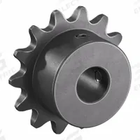 TSUBAKI Single Strand Sprocket: 35, For 3/8 in Chain Pitch, 1/2 in Bore Dia, 14 Teeth, Steel (MPN 35B14F-1/2). Key specifications — Brand: TSUBAKI.