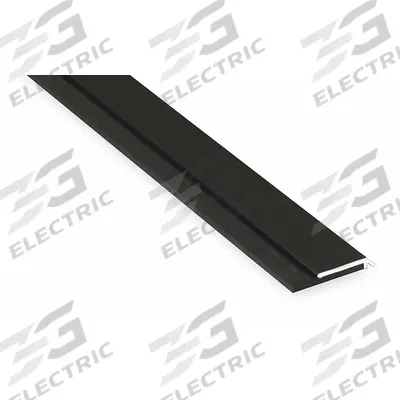 PEMKO Door Sweep: Single Fin Insert, Aluminum, 48 in Lg, 1/4 in Wd - Door Sweeps
