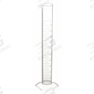 APPROVED VENDOR Graduated Cylinder: Polypropylene, 100 mL, 3.4 fl oz, To Contain (TC) - Plastic Graduated Cylinders