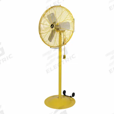 JAN FAN Circulating Fan: 20 in Blade Dia, 2 Speeds, 1/4 hp Motor HP, Non-Oscillating - High-Visibility Industrial Pedestal Fans