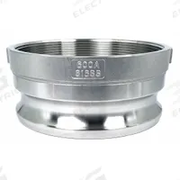 Cam and Groove Adapter: 6 in Coupling Size, 6 in-8 Thread Size, 75 psi Max. Working Pressure @ 70 F (MPN PLE92). Key specifications — Thread Size: 6 in-8; Fitting Type: FNPT; Includes Locking Arm: No; Body Material: 316 Stainless Steel; Brand: APPROVED VENDOR.