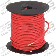 GROTE Primary Automotive Wire: GPT, 100 ft, 1 Conductor, 12 AWG, Red, 60 V Volt, SAE J1128 (MPN 87-6000). Key specifications — Brand: GROTE.
