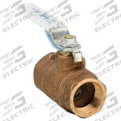 APOLLO Manual Two-Way Ball Valve: 1 1/4 in Size, Bronze, Straight, FNPT x FNPT - Bronze Ball Valves