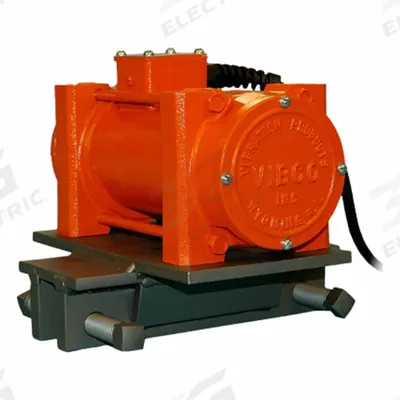 VIBCO Electric Vibrator: VMC Series, 1,750 lbf, 115V, 8 A, 3,600 vpm - Railcar Electric Vibrators