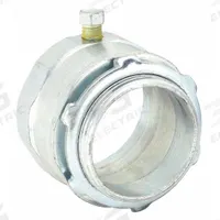 Rigid Set Screw Connector: Steel, 2 in Trade Size, 2 in Overall Lg (MPN 3008). Key specifications — Trade Size: 2 in; Overall Length: 2 in; Material: Steel; Finish: Zinc Plated; For Use With: Unthreaded RMC; Includes: Clamp; Thread Size: 2"; Thread Type: NPS.