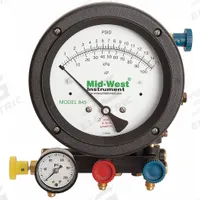 MIDWEST INSTRUMENT Backflow Preventer Test Kit: 5 Valves, 34CU37/34CU38/34CU39/34CU41, 845-5. Key specifications — Includes: Field Serviceable Filter Housing with Filters; Compatible Product Type: Pressure Vacuum Breakers; Manufacturer Part Number: 845-5; Brand: MIDWEST INSTRUMENT; Compatible with Grainger Part No.: 34CU37; Compatible with Mfr. Model No.: 110645.