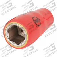 WIHA Insulated Socket: 1/4 in Drive Size, 9/16 in Socket Size, 1 in Overall Lg, 6-Point, Std, Chrome (MPN 31345). Key specifications — attr1204321: Not Tether Capable; attr1204320: Chrome; attr1204316: WIHA.