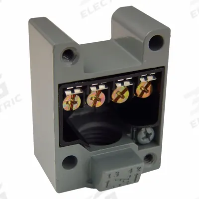 TELEMECANIQUE SENSORS Limit Switch: Miniature Body, 2 Mounting Holes, 1NO/1NC - Receptacles for Limit Switches