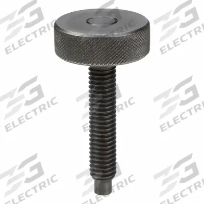 TE-CO Dog Point Knurled Head Screw: 3/8"-16 Thread - Knurled-Head Dog-Point Hand Knob Screws
