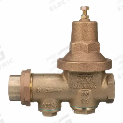 WILKINS Water Pressure Reducing Valve: FNPT x FNPT, 1 1/4 in Pipe Size, Cast Bronze - Standard Capacity Water Pressure Regulators