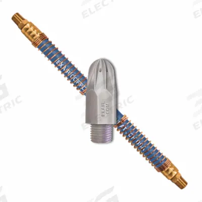 EXAIR Blow Off Station: 10 scfm Air Consumption, Focused, 250 psi Air Pressure - Bend & Stay Blow Off Stations