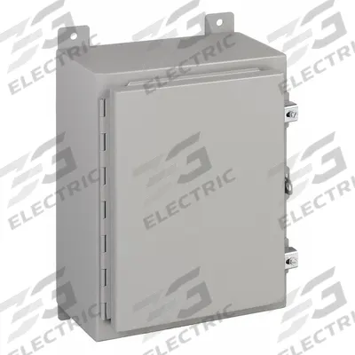 WIEGMANN Enclosure: Steel, 24 in x 16 in x 8 in, NEMA 12/13, Solid Cover - Steel Dust-Tight Enclosures