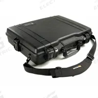 PELICAN Protective Case: 13 1/8 in x 18 7/8 in x 3 7/8 in Inside, No Foam, Black, Stationary (MPN 1495-001-110). Key specifications — Closure Type: Double Throw; Material: Plastic; Brand: PELICAN; Includes Foam Insert: Foam Insert Not Included.