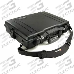PELICAN Protective Case: 13 1/8 in x 18 7/8 in x 3 7/8 in Inside, No Foam, Black, Stationary (MPN 1495-001-110). Key specifications — Closure Type: Double Throw; Material: Plastic; Brand: PELICAN; Includes Foam Insert: Foam Insert Not Included.