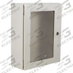 WIEGMANN Enclosure: Steel, 24 in x 20 in x 10 in, NEMA 12/13/3R/4, Solid with Window Cover, Hinged (MPN N412242010WC). Key specifications — Closure Method: 1/4-Turn Latch; Brand: WIEGMANN; Knockouts: Not Included.