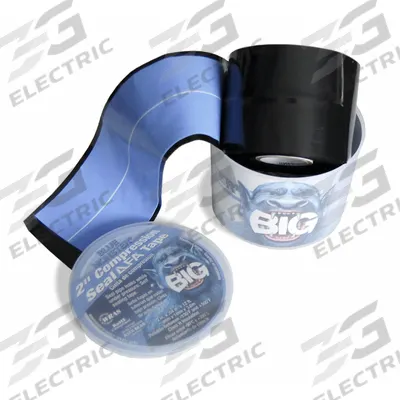 BLUE MONSTER Repair Tape: Heavy Duty, Blue, 2 in Wd, 4 yd Lg, 40 mil Thick, Silicone - Self-Fusing Repair Tape