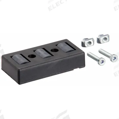 FATH INC. Roller Element: 30 mm x 40 mm, PA6 GF30, Black - Connectors