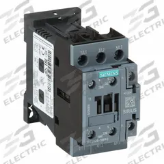 SIEMENS IEC Magnetic Contactor: Non-Reversing, 3 Poles, 3NO Contacts, 25 A, 24V DC Coil (MPN 3RT20261BB40). Key specifications — Brand: SIEMENS; Integrated Surge Suppression: No.