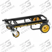 ROCK N ROLLER Convertible Hand Truck: 350 lb as Hand Truck, Dual-Loop, Black/Yellow, Flat-Free Steel (MPN R2G). Key specifications — attr1344968: Black; attr1344907: ROCK N ROLLER.