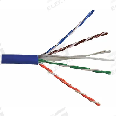 CAROL Category Cable: 1,000 ft Cable Lg, 23 AWG, Plenum, Blue, PVC, Std, CP6.30.07 - Category 6 Cable