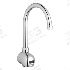 ELKAY Bathroom Sensor Faucet: Brass, Chrome Finish, Single-Post, Battery/Plug-In, 2 gpm Flow Rate (MPN LKB722C). Key specifications — Brand: ELKAY.