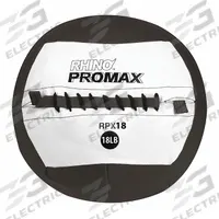 CHAMPION SPORTS Medicine Ball: 14 in Overall Dia, Black, 18 lb (MPN RPX18). Key specifications — attr989247: Black; attr991485: CHAMPION SPORTS.