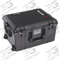 PELICAN Protective Case: 15 7/8 in x 21 in x 11 5/8 in Inside, No Foam, Black, Mobile, 13 lb Wt (MPN 1607AIRNF). Key specifications — Closure Type: Press and Pull Latches; Brand: PELICAN; Carry-On Size: No.