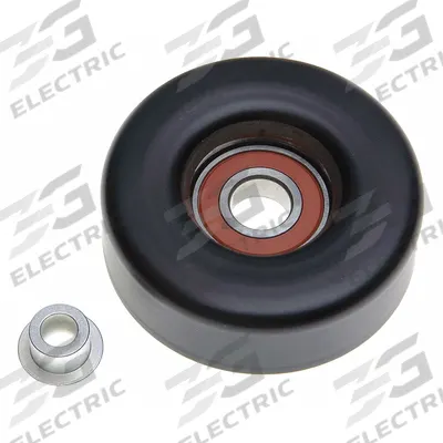 GATES Idler Pulley: Idler Pulley, 38042, Flat, Light Duty, 21/32 in Inside Dia - Flat Idler Pulleys for Vehicles