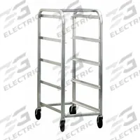 NEW AGE Bin Cart: 200 lb Max Load Capacity, 4 Bins, 16 in Compatible Bin Dp, 25 in Compatible Bin Lg (MPN 6262). Key specifications — Brand: NEW AGE; NSF Certified: Yes.