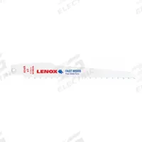 LENOX Reciprocating Saw Blade: 4 Teeth per Inch, 6 in Blade Lg, 0.05 in Blade Thick, Bi-Metal, 5 PK (MPN 20575634R). Key specifications — attr1109198: 4; attr1109200: Rigid for Straight Cuts; attr1109201: Tapered; attr1109209: LENOX.
