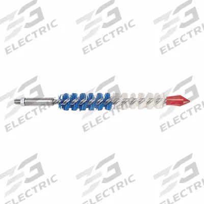 GOODWAY Tube Brush: Threaded Connection, Nylon, 5/8 in to 5/8 in, 1/4"-28 Male - Brushes for Heat Exchanger Cleaning Equipment