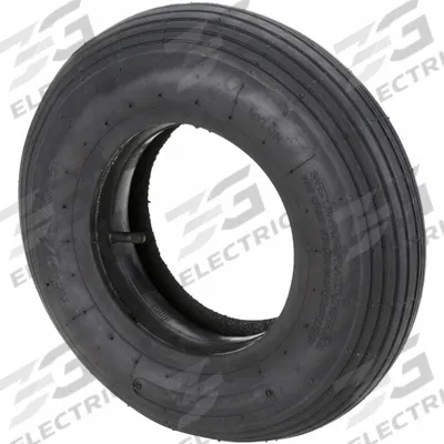 APPROVED VENDOR Replacement Tire and Inner Tube Kit: 3 25/32 in Tire Wd, Rubber, Ribbed - Replacement Tire & Tube Kits for Pneumatic Wheels