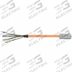 READYCABLE Servo Cable: Basic Cable, 40 ft Lg, For Allen-Bradley, Similar To 2090-CSBM1DG-10AF, PUR (MPN MAT9851750-40). Key specifications — Cable Jacket Color: Orange; Conductor Configuration: (4xAWG10 (6.0))+(2xAWG17 (1.0))+(1PRxAWG22(0.34)); Brand: READYCABLE; Cable Jacket Material: PUR.